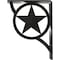 Ekena Millwork Austin Wrought Iron Bracket, (Triple center brace), Antiqued Pewter 2"W x 5 1/2"D x 8"H BKTM02X05X08TAUAPW - alternate 2